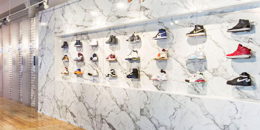 Дизайн магазина обуви Level Shoe District в Дубае
